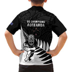 New Zealand Silver Fern Rugby Hawaiian Shirt All Black Go Champions Maori Pattern LT14