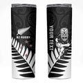 New Zealand Silver Fern Rugby Skinny Tumbler All Black Go Champions Maori Pattern LT14