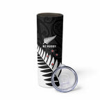 New Zealand Silver Fern Rugby Skinny Tumbler All Black Go Champions Maori Pattern LT14