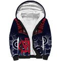 Personalised Melbourne Football Sherpa Hoodie Go Demons Aboriginal Mix Polynesian Pattern LT14