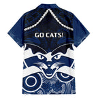 Geelong Football Hawaiian Shirt Go Cats Aboriginal Mix Polynesian Pattern LT14