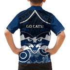 Geelong Football Hawaiian Shirt Go Cats Aboriginal Mix Polynesian Pattern LT14