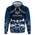 Geelong Football Hoodie Go Cats Aboriginal Mix Polynesian Pattern LT14