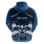 Geelong Football Hoodie Go Cats Aboriginal Mix Polynesian Pattern LT14