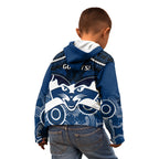 Geelong Football Kid Hoodie Go Cats Aboriginal Mix Polynesian Pattern LT14