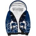 Geelong Football Sherpa Hoodie Go Cats Aboriginal Mix Polynesian Pattern LT14