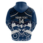Personalised Geelong Football Hoodie Go Cats Aboriginal Mix Polynesian Pattern LT14
