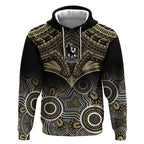 Collingwood Football Hoodie Go Magpies Aboriginal Mix Polynesian Pattern LT14