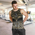Collingwood Football Men Tank Top Go Magpies Aboriginal Mix Polynesian Pattern LT14