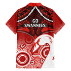Sydney Swans Football Hawaiian Shirt Go Swannies Aboriginal Mix Polynesian Pattern LT14