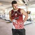 Personalised Sydney Swans Football Men Tank Top Go Swannies Aboriginal Mix Polynesian Pattern LT14