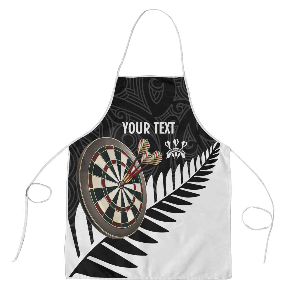 Personalised New Zealand Darts Apron Silver Fern Aotearoa Maori Pattern - Aussie Hoodie