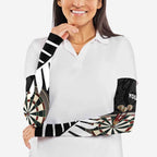 Personalised New Zealand Darts Arm Sleeves Silver Fern Aotearoa Maori Pattern - Aussie Hoodie