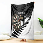 Personalised New Zealand Darts Blanket Silver Fern Aotearoa Maori Pattern - Aussie Hoodie