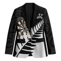 Personalised New Zealand Darts Blazer Silver Fern Aotearoa Maori Pattern - Aussie Hoodie