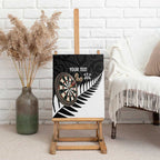 Personalised New Zealand Darts Canvas Wall Art Silver Fern Aotearoa Maori Pattern - Aussie Hoodie