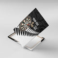 Personalised New Zealand Darts Canvas Wall Art Silver Fern Aotearoa Maori Pattern - Aussie Hoodie
