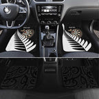 Personalised New Zealand Darts Car Mats Silver Fern Aotearoa Maori Pattern - Aussie Hoodie