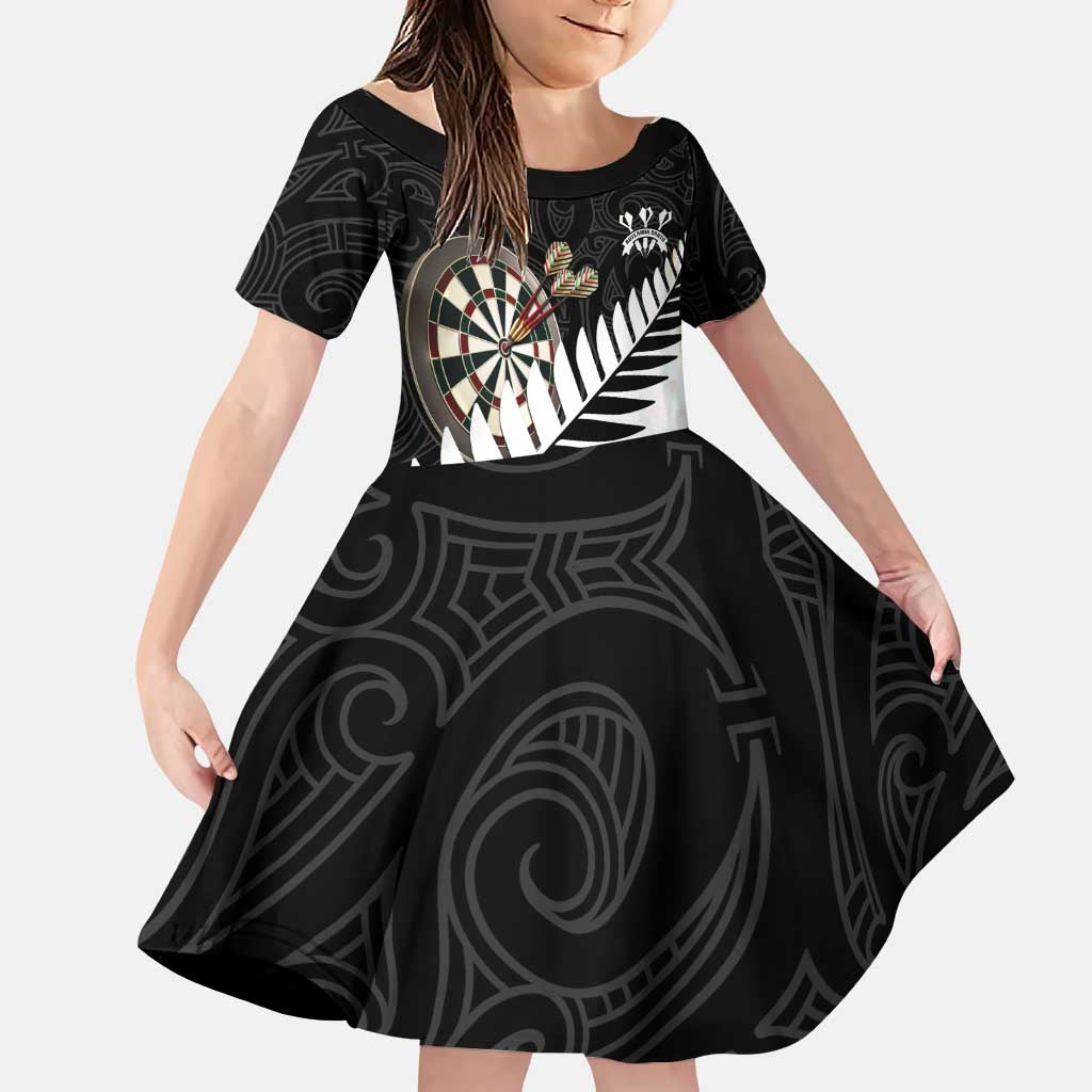 Personalised New Zealand Darts Family Matching Puletasi and Hawaiian Shirt Silver Fern Aotearoa Maori Pattern - Aussie Hoodie