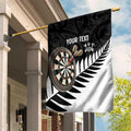 Personalised New Zealand Darts Garden Flag Silver Fern Aotearoa Maori Pattern - Aussie Hoodie