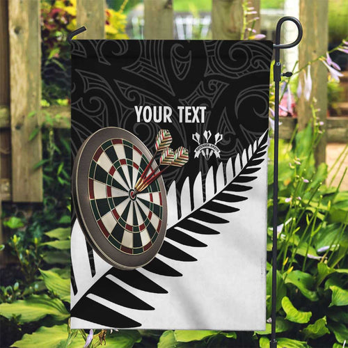 Personalised New Zealand Darts Garden Flag Silver Fern Aotearoa Maori Pattern - Aussie Hoodie