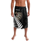 Personalised New Zealand Darts Lavalava Silver Fern Aotearoa Maori Pattern - Aussie Hoodie