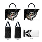 Personalised New Zealand Darts Leather Bag Silver Fern Aotearoa Maori Pattern - Aussie Hoodie