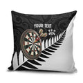 Personalised New Zealand Darts Pillow Cover Silver Fern Aotearoa Maori Pattern - Aussie Hoodie