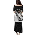 Personalised New Zealand Darts Puletasi Silver Fern Aotearoa Maori Pattern - Aussie Hoodie