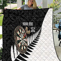 Personalised New Zealand Darts Quilt Silver Fern Aotearoa Maori Pattern - Aussie Hoodie