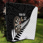 Personalised New Zealand Darts Quilt Silver Fern Aotearoa Maori Pattern - Aussie Hoodie