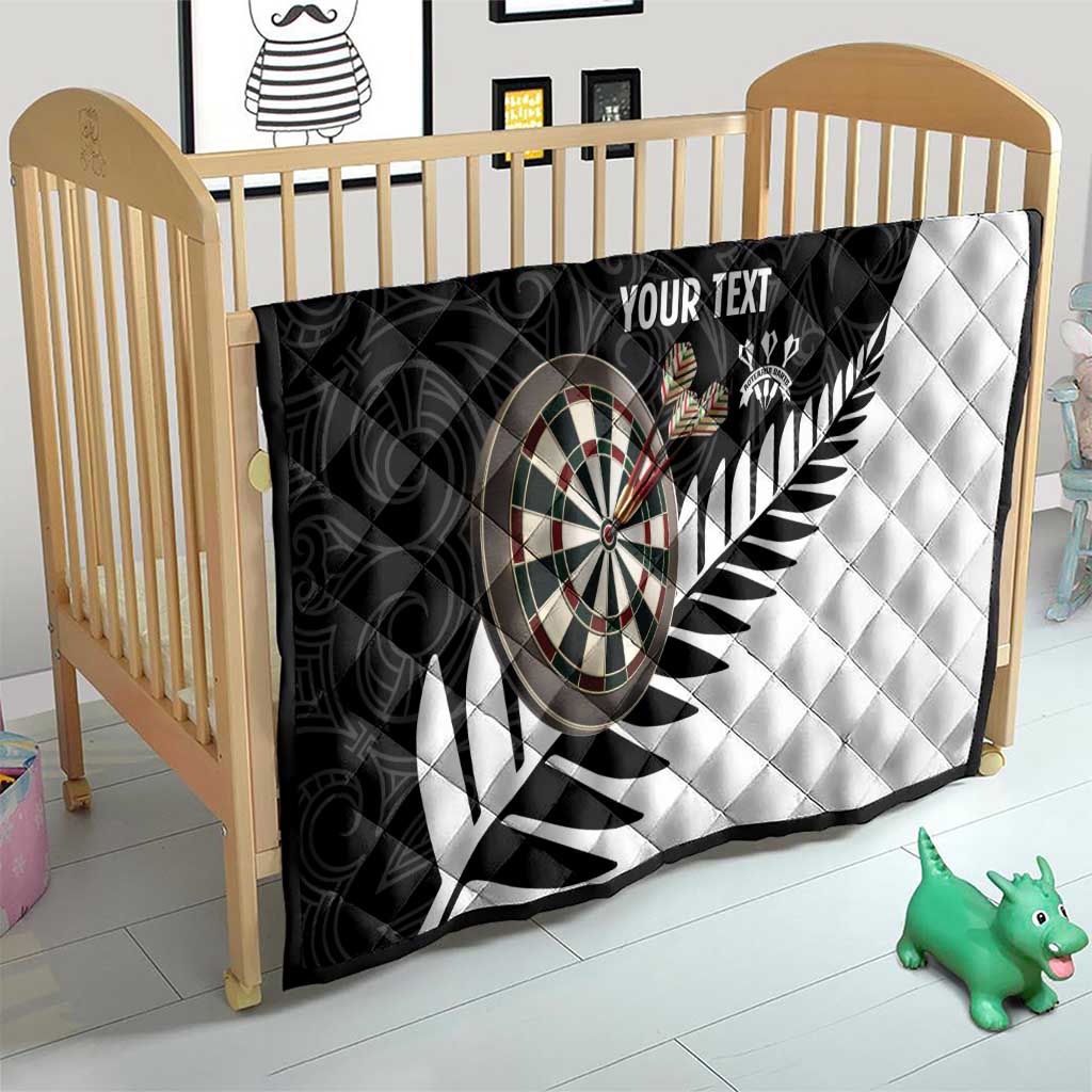 Personalised New Zealand Darts Quilt Silver Fern Aotearoa Maori Pattern - Aussie Hoodie