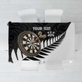 Personalised New Zealand Darts Tablecloth Silver Fern Aotearoa Maori Pattern - Aussie Hoodie
