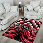 Aotearoa Ngai Te Rangi Area Rug Maori Iwi Poutama Puhoro Tattoo