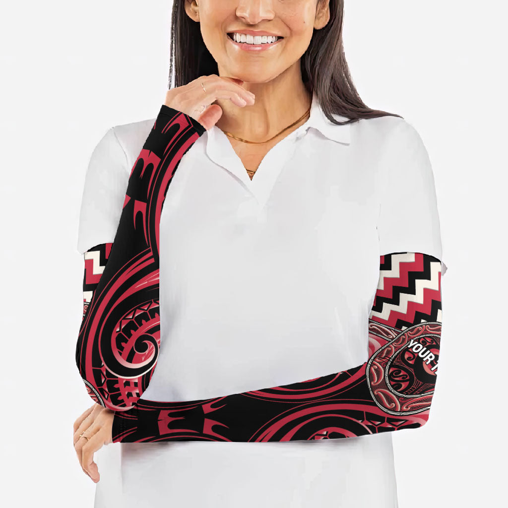 Aotearoa Ngai Te Rangi Personalised Arm Sleeves Maori Iwi Poutama Puhoro Tattoo