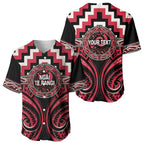 Aotearoa Ngai Te Rangi Personalised Baseball Jersey Maori Iwi Poutama Puhoro Tattoo