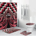 Aotearoa Ngai Te Rangi Bathroom Set Maori Iwi Poutama Puhoro Tattoo