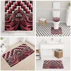 Aotearoa Ngai Te Rangi Bathroom Set Maori Iwi Poutama Puhoro Tattoo