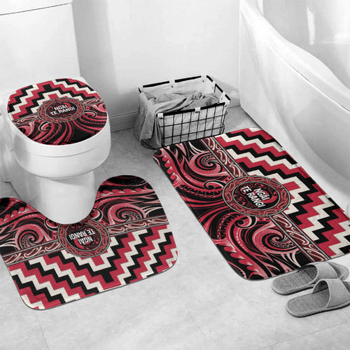 Aotearoa Ngai Te Rangi Bathroom Set Maori Iwi Poutama Puhoro Tattoo
