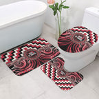 Aotearoa Ngai Te Rangi Bathroom Set Maori Iwi Poutama Puhoro Tattoo