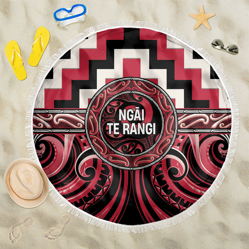 Aotearoa Ngai Te Rangi Beach Blanket Maori Iwi Poutama Puhoro Tattoo