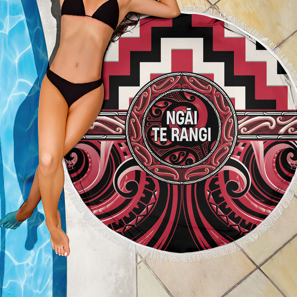 Aotearoa Ngai Te Rangi Beach Blanket Maori Iwi Poutama Puhoro Tattoo