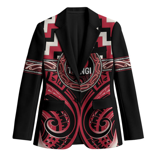Aotearoa Ngai Te Rangi Personalised Blazer Maori Iwi Poutama Puhoro Tattoo