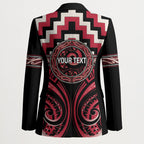Aotearoa Ngai Te Rangi Personalised Blazer Maori Iwi Poutama Puhoro Tattoo