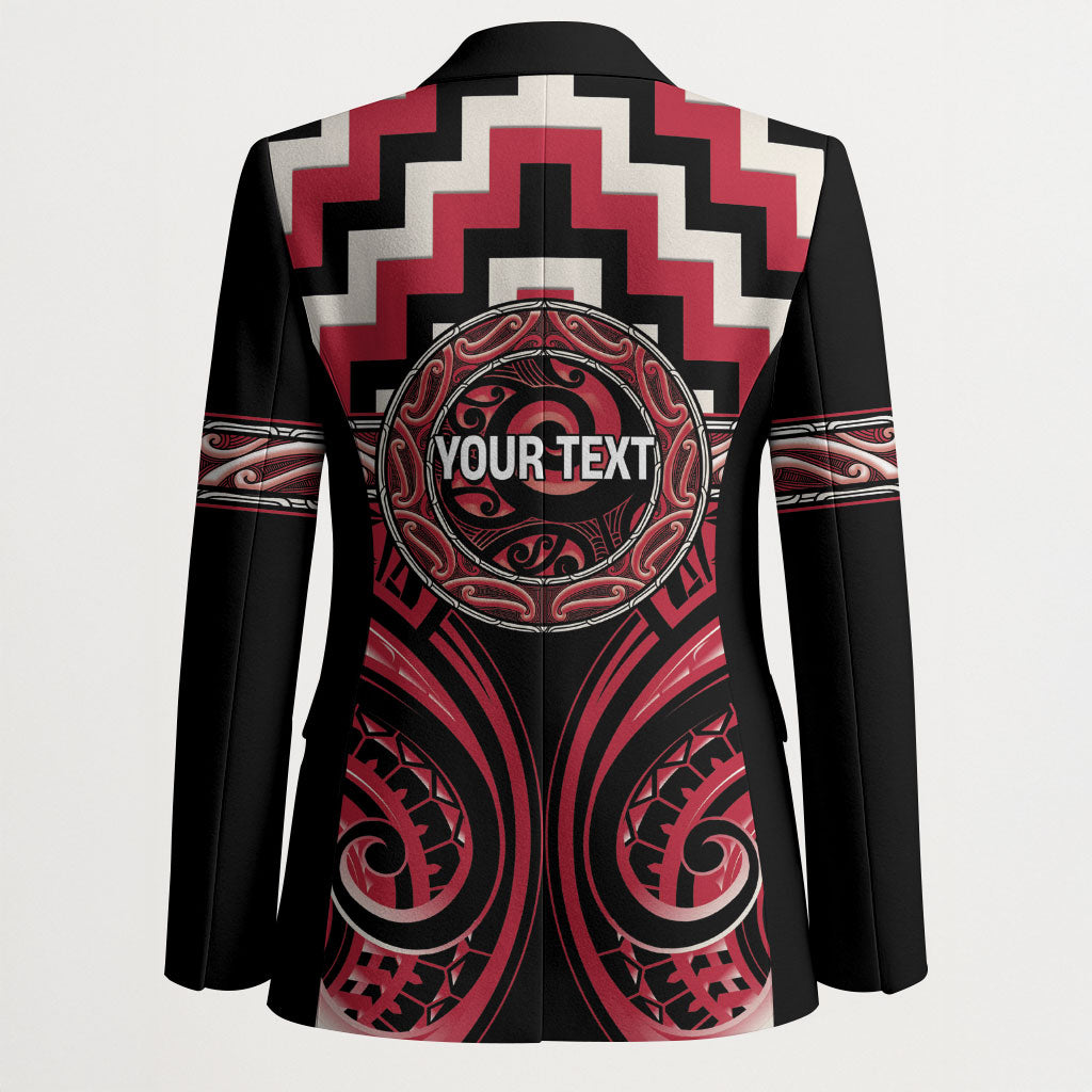 Aotearoa Ngai Te Rangi Personalised Blazer Maori Iwi Poutama Puhoro Tattoo