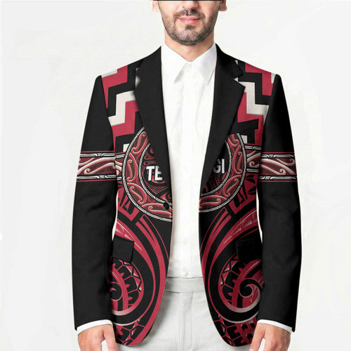 Aotearoa Ngai Te Rangi Personalised Blazer Maori Iwi Poutama Puhoro Tattoo