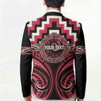 Aotearoa Ngai Te Rangi Personalised Blazer Maori Iwi Poutama Puhoro Tattoo