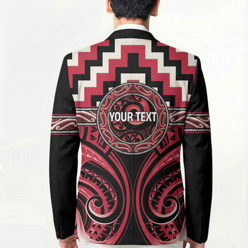 Aotearoa Ngai Te Rangi Personalised Blazer Maori Iwi Poutama Puhoro Tattoo