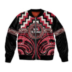 Aotearoa Ngai Te Rangi Personalised Bomber Jacket Maori Iwi Poutama Puhoro Tattoo