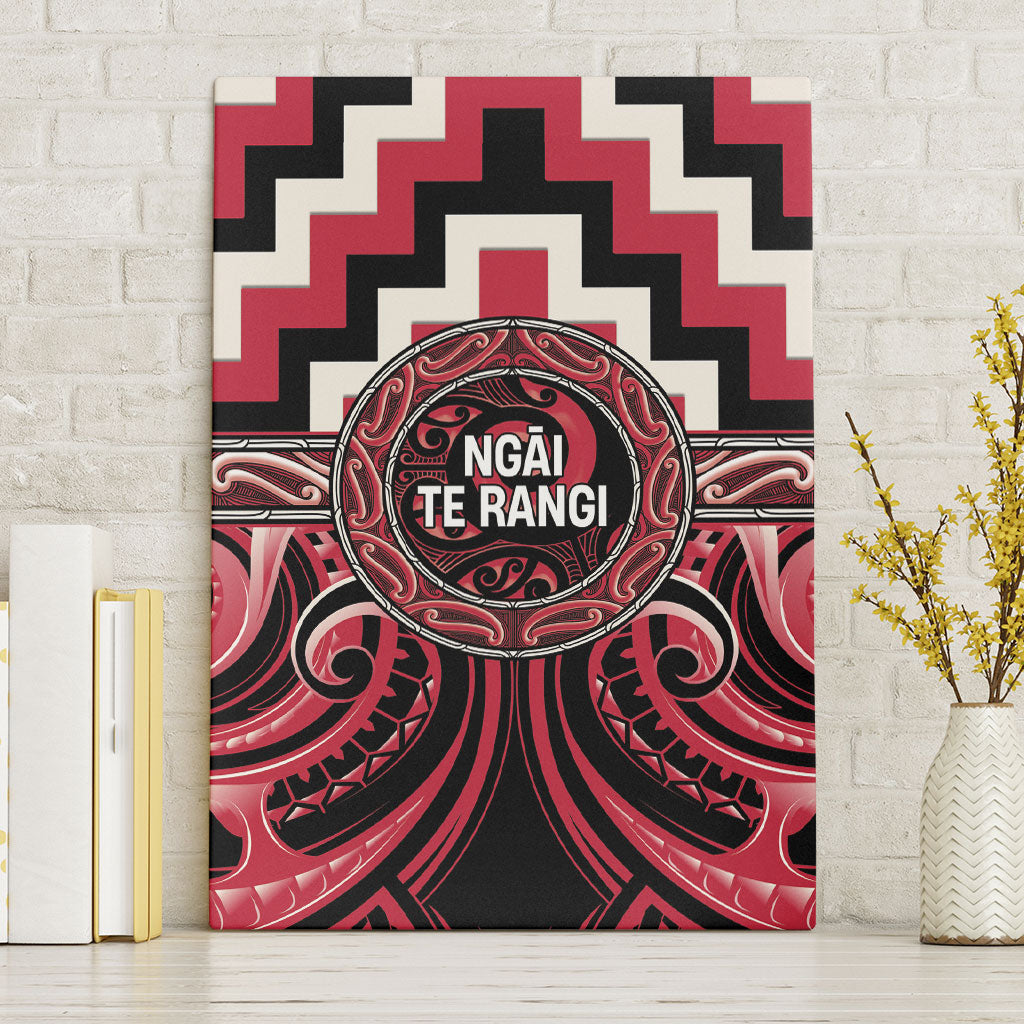 Aotearoa Ngai Te Rangi Canvas Wall Art Maori Iwi Poutama Puhoro Tattoo